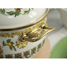 Каструля емальована Elmani VITALY з кришкою, 3,8 л, 20 см (763-021)