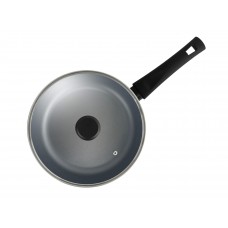 Сковорода  с антипригарным покрытием Brizoll GRAPHIT 24 см. со стеклянной крышкой (54-2450-6)