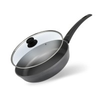 Сковорода з антипригарним покриттям Brizoll GRAPHIT 24 див. зі скляною кришкою (54-2450-6)