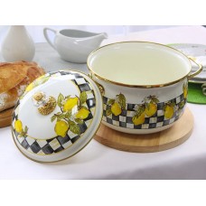 Каструля емальована SICILY Elmani з кришкою, 3,8 л, 20 см (763-035)