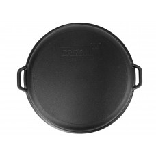 Казан чавунний азіатський Brizoll 12 л з кришкою-сковородою гриль та чохлом (KA12-3CH)