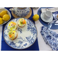 Тортовница эмалированая BUTTERFLY Elmani с крышкой на ножке, 30 см. (763-029)