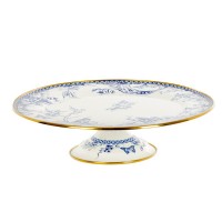 Тортовница эмалированая BUTTERFLY Elmani с крышкой на ножке, 30 см. (763-029)