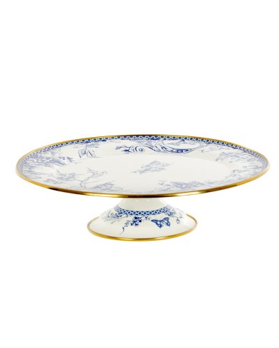 Тортовниця емальована BUTTERFLY Elmani з кришкою на ніжці, 30 см. (763-029)