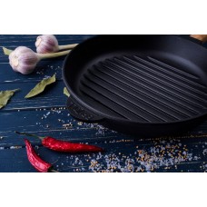 Чугунная сковорода гриль Brizoll Optima 280 х 50 мм (O2850G-P)