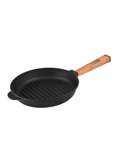 Чугунная сковорода гриль Brizoll Optima 280 х 50 мм (O2850G-P)