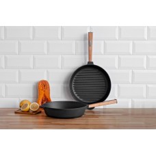 Чугунная сковорода гриль Brizoll Optima 280 х 50 мм (O2850G-P)