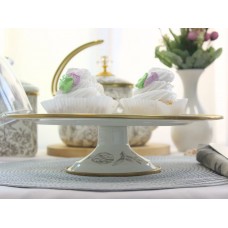 Тортівниця емальована Elmani BIRD з кришкою на ніжці, 30 см. (763-043)