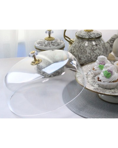 Тортівниця емальована Elmani BIRD з кришкою на ніжці, 30 см. (763-043)