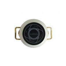 Кастрюля эмалированная Elmani VITALY с крышкой, 1,5л, 14см (763-019)