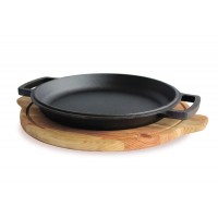 Сковорода чугунная Brizoll с подставкой 280 х 25 мм (H280-D)