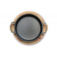 Сковорода чугунная Brizoll с подставкой 280 х 25 мм (H280-D)