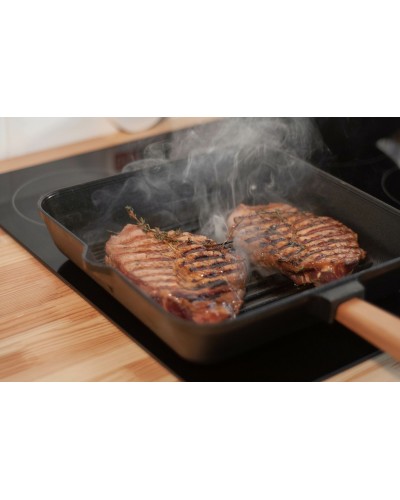 Чугунная сковорода гриль Brizoll Optima 280 х 280 х 50 мм (O282850G-P) Чугунная сковорода гриль Brizoll Optima 280 х 280 х 50 мм (O282850G-P)