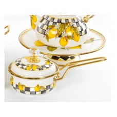 Ківш емальований Elmani SICILY з кришкою, 0,9 л, 14 см х 31 см (763-037)