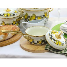 Ківш емальований Elmani SICILY з кришкою, 0,9 л, 14 см х 31 см (763-037)