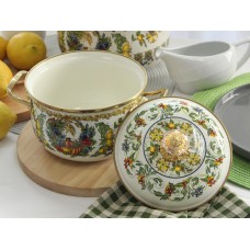 Кастрюля эмалированная Elmani VITALY с крышкой, 2,1 л, 16 см (763-020)