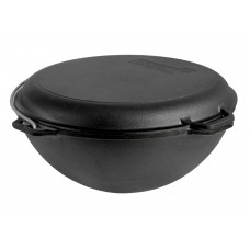 Казан чавунний азіатський Brizoll з кришкою-сковородою 10 л. (KA10-2)