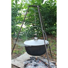 Казан алюмінєвий Brizoll 4 л з дужкою, кришкою і триногою Brizoll (12-004-1T)