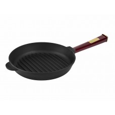 Чугунная сковорода гриль Brizoll Optima-Bordo 280 х 50 мм. (O2850G-P2)