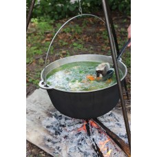 Казан алюмінєвий Brizoll 8 л з дужкою, кришкою і триногою Brizoll (12-008-1T)