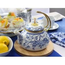 Чайник емальований Elmani BUTTERFLY з кришкою, 2,2 л. (763-031)