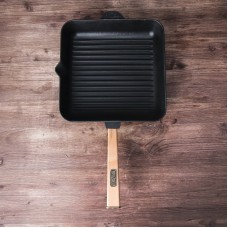 Чугунная сковорода гриль Brizoll Optima 260 х 260 х 50 мм. (O262650G-P)