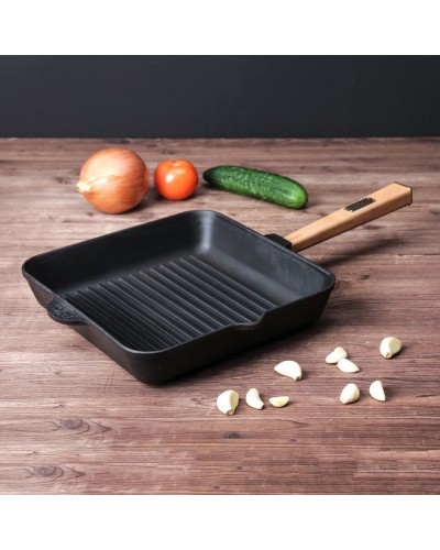 Чавунна сковорода гриль Brizoll Optima 260 х 260 х 50 мм. (O262650G-P) Чавунна сковорода гриль Brizoll Optima 260 х 260 х 50 мм. (O262650G-P)