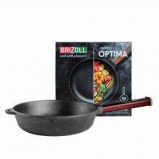 Чугунная сковорода Brizoll Optima-Bordo 260 х 60 мм. (O2660-P2)