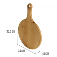 Дошка для нарізки Brizoll TOSCANA 24 см з ручкою (D019)