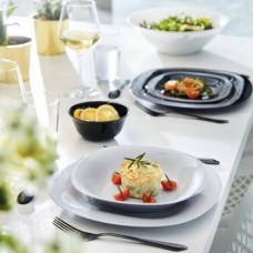 Тарілка супова Luminarc Carine Granit біла, 21 см (N6612)