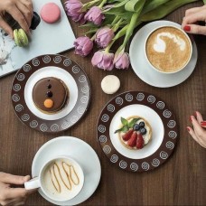 Сервіз Luminarc Sirocco Brown 46 предметів білий (N4866)