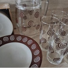 Сервіз Luminarc Sirocco Brown 46 предметів білий (N4866)