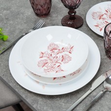 Сервіз столовий Luminarc Diwali Frescura Pink 46 предметів білий (Q7907)