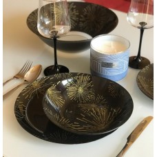 Столовий сервіз Luminarc Simply Nightfall Gold 46 предметів чорний (Q1062)