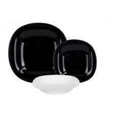 Столовий сервіз Luminarc Carine black & white 38 предметів чорно-білий (P4676)