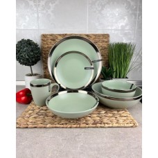 Столовий сервіз ARDESTO Liguria Green bay 30 предметів зелений (AR2926LGC/1)