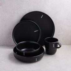 Столовий сервіз ARDESTO Trento чорний 30 предметів (AR2900TB)