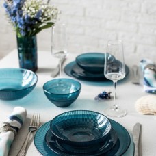 Тарілка десертна Luminarc Louison London Topaz блакитна, 19 см (Q1563-1)