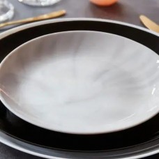 Тарілка обідня Luminarc Diwali Marble Granit сіра, 25 см (P9908)