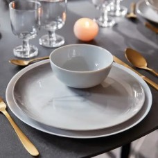 Тарілка обідня Luminarc Diwali Marble Granit сіра, 25 см (P9908)