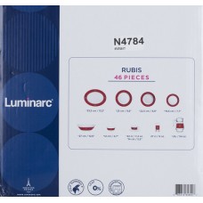 Сервіз столовий Luminarc Rubis 46 предметів білий (N4784)