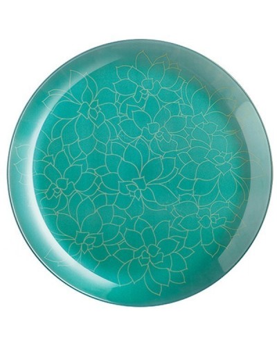 Тарілка обідня Luminarc Fleurs De Bach зелена, 26 см (L8282)