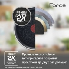 Сковорода TEFAL FORCE 22 см с крышкой 04218922